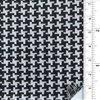 Houndstooth Stretch Polyester Jacquard A002312