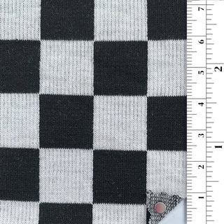 Checks Stretch Polyester Rayon Jacquard A002330