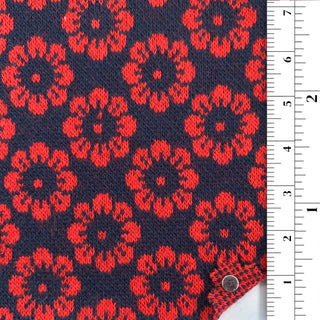 Floral Stretch Cotton Jacquard A002337