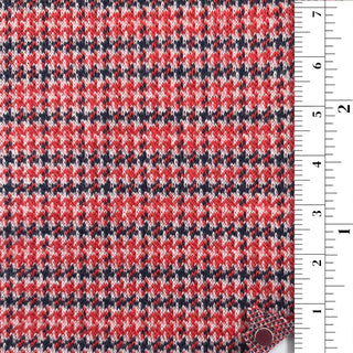 Houndstooth Stretch Cotton Polyester Jacquard A002342