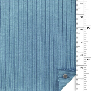 Solid Stretch Combed Cotton Viscose Rib 4x2 A107315