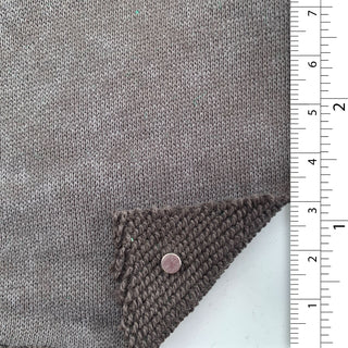 French Terry fabric stretch grey melange