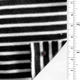 Stripes Stretch Double Peached Rayon Acrylic Double Knit / Interlock A112301 - Yardblox Fabrics