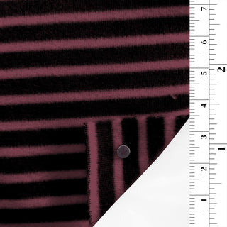 Stripes Stretch Double Peached Rayon Acrylic Double Knit / Interlock A112301 - Yardblox Fabrics