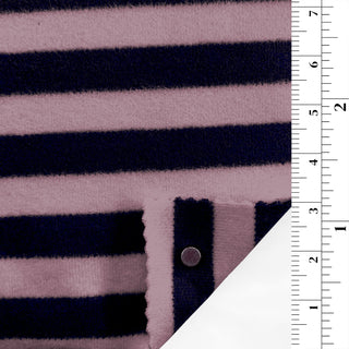 Stripes Stretch Double Peached Rayon Acrylic Double Knit / Interlock A112302 - Yardblox Fabrics