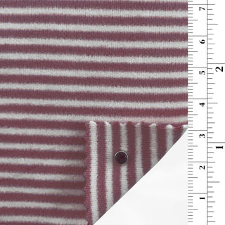 Stripes Stretch Double Peached Rayon Acrylic Double Knit / Interlock A112304 - Yardblox Fabrics