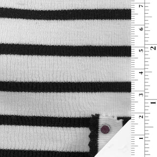 Stripes Stretch Cotton Rib 1x1 A112308