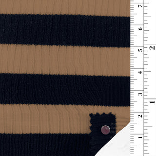 Stripes Stretch Cotton Viscose Rib 2x2 A112309