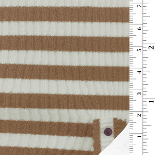 Stripes Stretch Cotton Viscose Rib 2x2 A112309