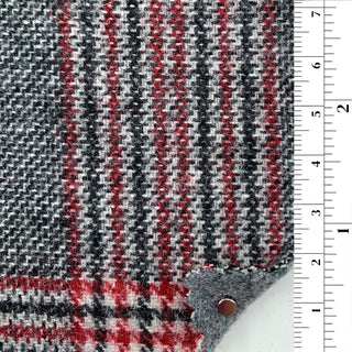 Glen/Wales Check Wool Polyester Double Faced Melton B006311 - Yardblox Fabrics