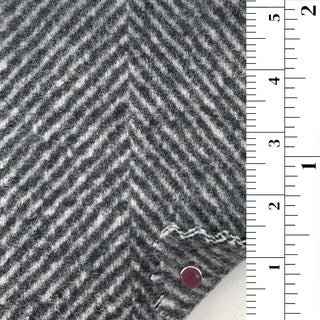 Herringbone Wool Polyester Double Faced Melton B006335