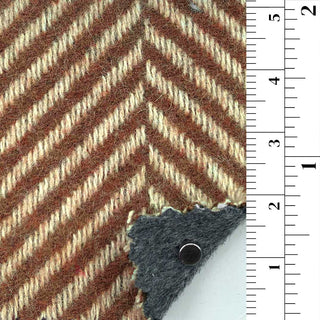 Herringbone Wool Polyester Double Faced Melton B006337 - Yardblox Fabrics