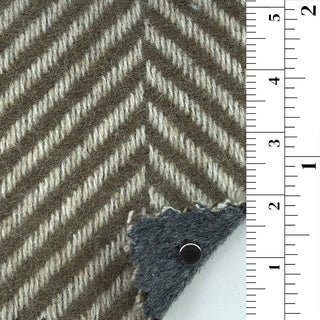 Herringbone Wool Polyester Double Faced Melton B006337