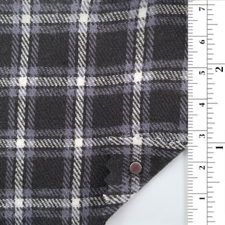 Checks Double Peached Cotton Jacquard B010317