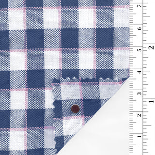 Gingham Cotton Polyester Chambray/Oxford B010321 - Yardblox Fabrics