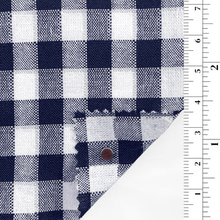 Gingham Cotton Polyester Chambray/Oxford B010321 - Yardblox Fabrics