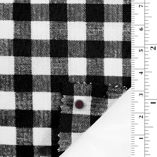 Gingham Cotton Polyester Slub B010322 - Yardblox Fabrics