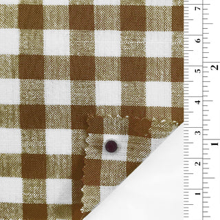 Gingham Cotton Polyester Slub B010322 - Yardblox Fabrics