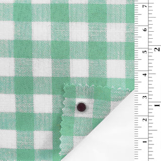 Gingham Cotton Polyester Slub B010322 - Yardblox Fabrics