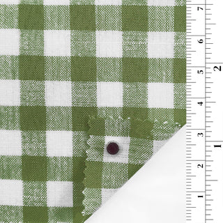 Gingham Cotton Polyester Slub B010322 - Yardblox Fabrics