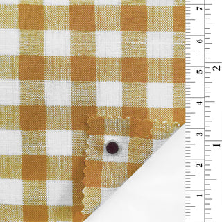 Gingham Cotton Polyester Slub B010322 - Yardblox Fabrics