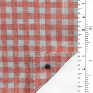 Gingham Cotton Polyester Slub B010323 - Yardblox Fabrics