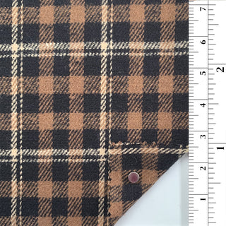 Plaid/Checkered Double Peached Cotton Jacquard B010334 - Yardblox Fabrics