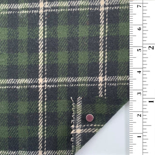 Plaid/Checkered Double Peached Cotton Jacquard B010334 - Yardblox Fabrics