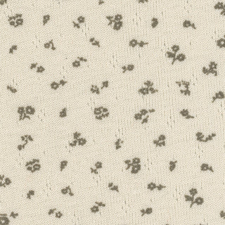 Floral Stretch Cotton Pointelle B021411