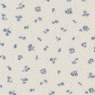 Floral Stretch Cotton Pointelle B021411