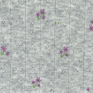 Floral Stretch Cotton Pointelle B021414