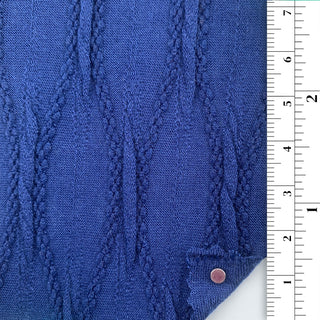 Twist/Cable Stretch Polyester Rayon Jacquard C001301