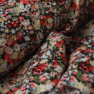 Yardblox Exclusive Made in Japan Fashion Designer Floral Multi Color Non-Stretch Cotton Seersucker DS034131 - Yardblox Fabrics