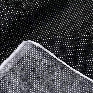 Yardblox Exclusive Italian Fashion Designer Dot/Polka Dot Black/White Non-Stretch Cotton Plain Woven DS03472 - Yardblox Fabrics