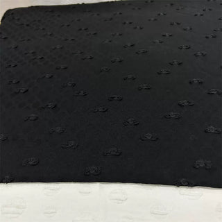 Yardblox Exclusive Made in Italy Fashion Designer Floral Black Non-Stretch Linen Jacquard DS06468 - Yardblox Fabrics