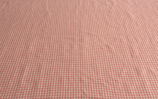 Yardblox Exclusive Made in Japan Artisan Independent Designer Gingham Pink Non-Stretch Sand Washed Linen Plain Woven DS11452 - Yardblox Fabrics