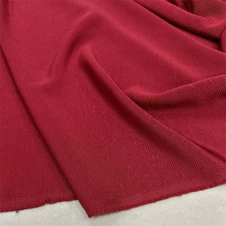 Yardblox Exclusive Made in Japan Luxury Designer Solid Burgundy Non-Stretch Triacetate Polyester Blended Jacquard DS12409 - Yardblox Fabrics