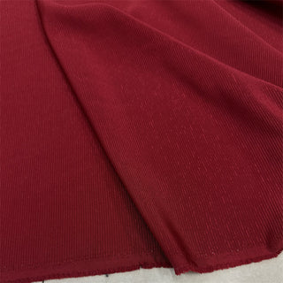 Yardblox Exclusive Made in Japan Luxury Designer Solid Burgundy Non-Stretch Triacetate Polyester Blended Jacquard DS12409 - Yardblox Fabrics