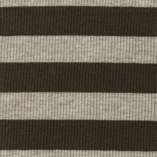 Stripes Stretch Cotton Rib 2x2 S025418