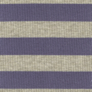 Stripes Stretch Cotton Rib 2x2 S025418