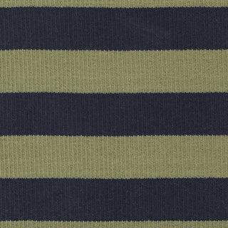 Stripes Stretch Cotton Rib 2x2 S025418