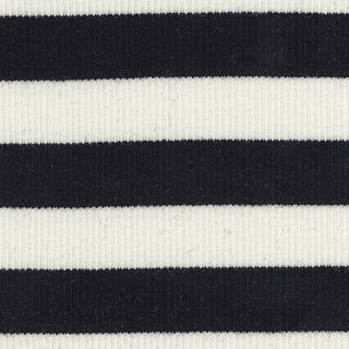 Stripes Stretch Cotton Rib 2x2 S025418