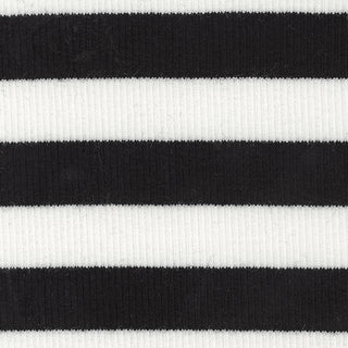 Stripes Stretch Cotton Rib 2x2 S025418