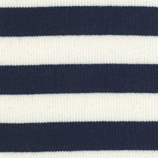 Stripes Stretch Cotton Rib 2x2 S025418