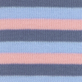 Stripes Stretch Front Peached Cotton Rib 1x1 S027408