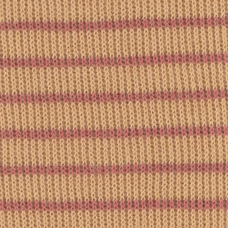 Stripes Stretch Front Peached Cotton Rib 1x1 S027410