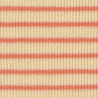 Stripes Stretch Front Peached Cotton Rib 1x1 S027410